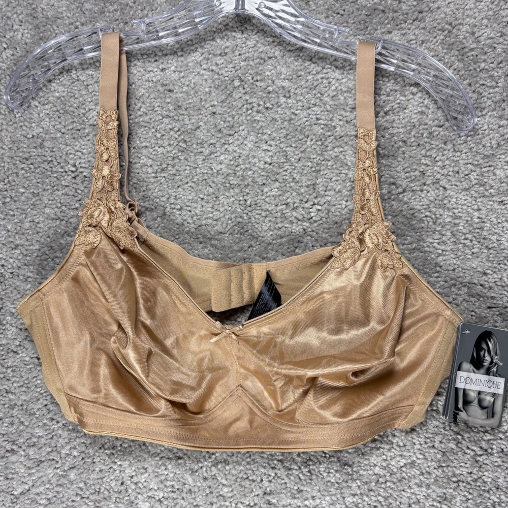 Dominique Intimate Apparel Women 40C Nude Lace Strap‎ Full Coverage Bra New Tag